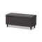 Baxton Studio Kaylee Grey Upholstered Button-Tufting Storage Ottoman Bench 128-7055 - alternate 1